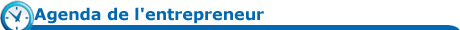Agenda de l'entreprenaur